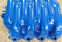 Blue valve cover