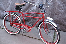 Red Schwinn bike